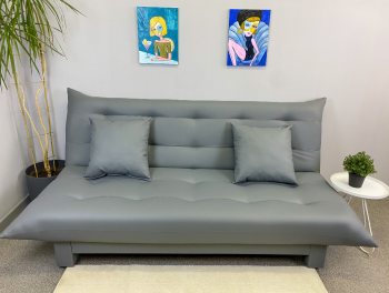 Диван-кровать Поло Стайл экокожа Sunny Grey в Качканаре - kachkanar.mebel-e96.ru