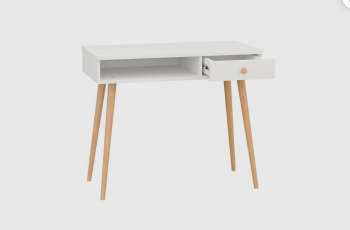 Стол письменный, арт.6-01101, белый (ГК) в Качканаре - kachkanar.mebel-e96.ru