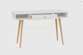 Стол письменный, арт.6-01102, белый (ГК) в Качканаре - kachkanar.mebel-e96.ru