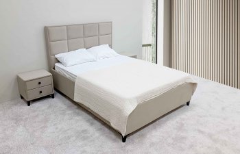 Кровать с подъемным механизмом Мега беж (Лин) в Качканаре - kachkanar.mebel-e96.ru