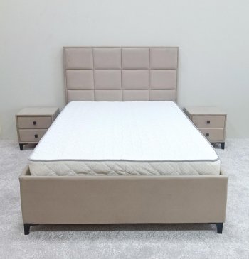 Кровать с подъемным механизмом Мега беж (Лин) в Качканаре - kachkanar.mebel-e96.ru