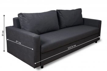 Диван 730 графит (Brendoss) в Качканаре - kachkanar.mebel-e96.ru