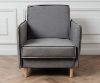 Кресло 831 Серый, велюр (Brendoss) в Качканаре - kachkanar.mebel-e96.ru