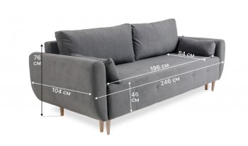 Диван 920 серый (Brendoss) в Качканаре - kachkanar.mebel-e96.ru