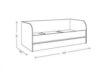 Кровать выкатная Адел (Комфорт) в Качканаре - kachkanar.mebel-e96.ru