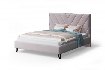Кровать Аделия мягкая Dusty rose (пепельная роза), 1600 (МЛК) в Качканаре - kachkanar.mebel-e96.ru