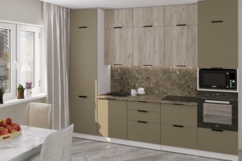 Кухонный гарнитур Альба экстра 3000 мм (Герда) в Качканаре - kachkanar.mebel-e96.ru