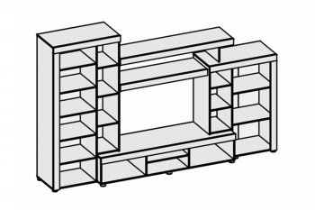 Гостиная Аллегро вар. 1 (Диал) в Качканаре - kachkanar.mebel-e96.ru