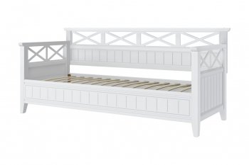 Кровать из массива Амелия белый античный (БМ) в Качканаре - kachkanar.mebel-e96.ru