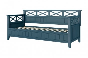 Кровать из массива Амелия сапфир без ящиков (БМ) в Качканаре - kachkanar.mebel-e96.ru