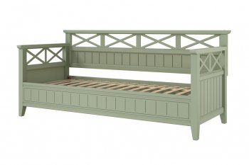 Кровать из массива Амелия зеленый самшит (БМ) в Качканаре - kachkanar.mebel-e96.ru