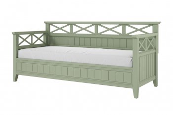 Кровать из массива Амелия зеленый самшит (БМ) в Качканаре - kachkanar.mebel-e96.ru