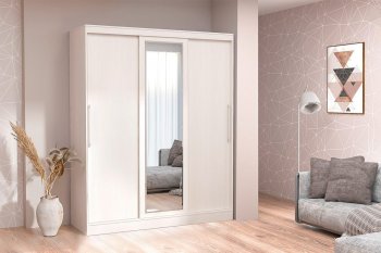 Шкаф-купе 1700 мм 3-х дверный с 1-м зеркалом (арт. 012) бодега (Диал) в Качканаре - kachkanar.mebel-e96.ru