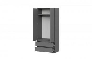 Шкаф 900 мм Айден ШК06-900 серый графит (ИЦ) в Качканаре - kachkanar.mebel-e96.ru