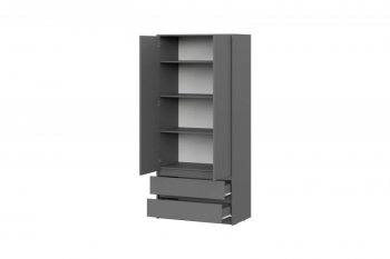 Шкаф 900 мм Айден ШК06-900 серый графит (ИЦ) в Качканаре - kachkanar.mebel-e96.ru