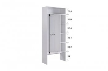 Прихожая Баско К7 (белое дерево) (Мебельсон) в Качканаре - kachkanar.mebel-e96.ru