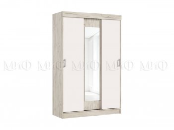 Шкаф-купе Бася 1300 мм крафт/кашемир (Миф) в Качканаре - kachkanar.mebel-e96.ru