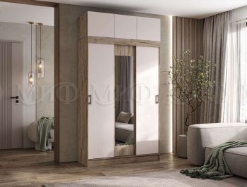 Спальный гарнитур Бася крафт/кашемир (Миф) в Качканаре - kachkanar.mebel-e96.ru