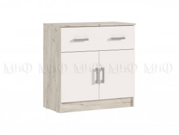 Комод 1 ящик 2 двери Бася крафт/кашемир (Миф) в Качканаре - kachkanar.mebel-e96.ru
