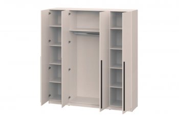 Шкаф 2000 мм Берген ШК-2000 с зеркалом кашемир (ИЦ) в Качканаре - kachkanar.mebel-e96.ru