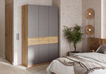 Спальный гарнитур Бостон Лайт серый (Стиль) в Качканаре - kachkanar.mebel-e96.ru