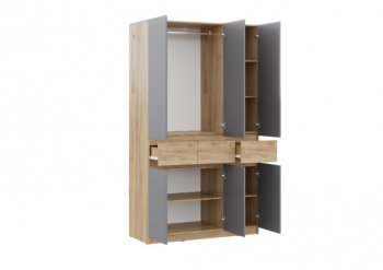Спальный гарнитур Бостон Лайт серый (Стиль) в Качканаре - kachkanar.mebel-e96.ru
