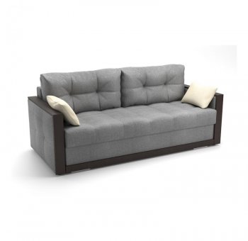 Диван-кровать Бруно (рогожка SHE980 (серый)) (Софт) в Качканаре - kachkanar.mebel-e96.ru