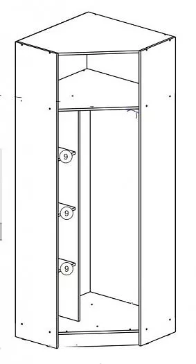 Шкаф угловой Челси Color (Миф) в Качканаре - kachkanar.mebel-e96.ru