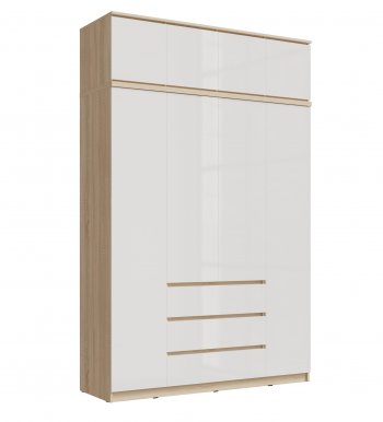 Шкаф 1600 мм Челси с антресолью сонома (Миф) в Качканаре - kachkanar.mebel-e96.ru