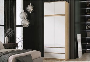 Шкаф Челси с антресолью 900 мм Сонома (Миф) в Качканаре - kachkanar.mebel-e96.ru