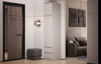 Пенал Челси 450 мм с антресолью Кашемир (Миф) в Качканаре - kachkanar.mebel-e96.ru