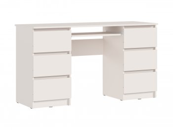 Письменный стол Челси 6 ящиков кашемир (Миф) в Качканаре - kachkanar.mebel-e96.ru