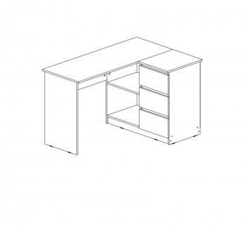 Стол письменный Челси угловой кашемир (Миф) в Качканаре - kachkanar.mebel-e96.ru
