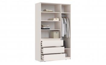 Шкаф 1200 мм Челси с антресолью, сонома/белый (Миф) в Качканаре - kachkanar.mebel-e96.ru