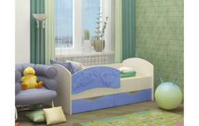 Детская кровать Дельфин-3 МДФ голубой, 80х160 в Качканаре - kachkanar.mebel-e96.ru