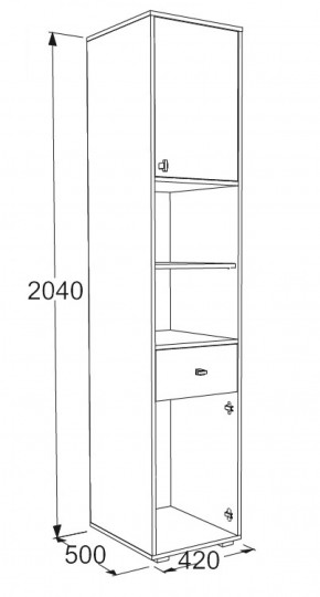 Набор детской мебели Омега-18 (модульная) в Качканаре - kachkanar.mebel-e96.ru