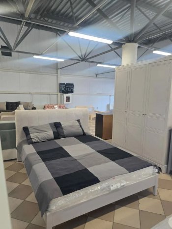 Кровать из массива Джали льняной (БМ) в Качканаре - kachkanar.mebel-e96.ru