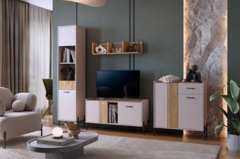 Стенка Доминика модульная  (Мебельсон) в Качканаре - kachkanar.mebel-e96.ru