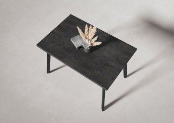 Стол нераздв. Дублин 32 КРАФТ В2, ЛДСП Цемент темный (Вудман) в Качканаре - kachkanar.mebel-e96.ru