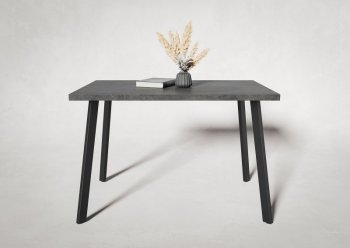 Стол нераздв. Дублин 32 КРАФТ В2, ЛДСП Цемент темный (Вудман) в Качканаре - kachkanar.mebel-e96.ru