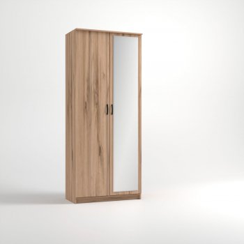 Шкаф 960 мм 2-х ств. «Дуэт Люкс» с зеркалом (Эко) в Качканаре - kachkanar.mebel-e96.ru
