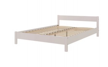 Кровать из массива Эби Льняной (БМ) в Качканаре - kachkanar.mebel-e96.ru
