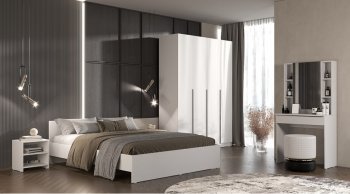 Кровать двуспальная Элегант белый (Лин) в Качканаре - kachkanar.mebel-e96.ru