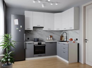 Угловой кухонный гарнитур Элеганция 2200*1600 мм Sanvut в Качканаре - kachkanar.mebel-e96.ru