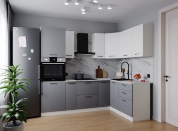 Угловой кухонный гарнитур Элеганция 2400*1600 мм Sanvut в Качканаре - kachkanar.mebel-e96.ru