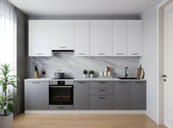 Кухонный гарнитур высокий Элеганция 3000 мм (Санвут) в Качканаре - kachkanar.mebel-e96.ru