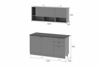 Кухонный гарнитур Энни 1600 мм (МИ) в Качканаре - kachkanar.mebel-e96.ru