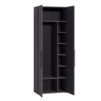 Шкаф для одежды 800 мм Эйр 13.340 графит (Моби) в Качканаре - kachkanar.mebel-e96.ru