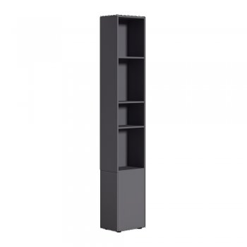 Шкаф торцевой Эйр 16.323 графит (Моби) в Качканаре - kachkanar.mebel-e96.ru