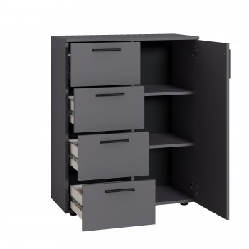 Комод Эйр 16.241 графит (Моби) в Качканаре - kachkanar.mebel-e96.ru